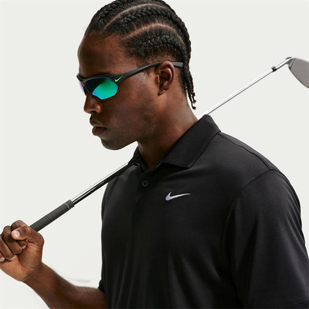 Black/White - Nike - Men's Short Sleeve Performance Polo Shirt