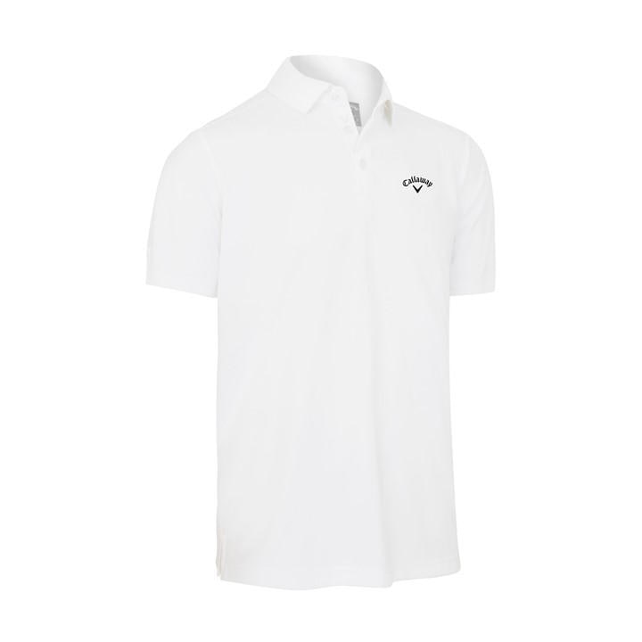 Callaway Men's White Golf Tournat Short-Sleeve Performance Polo Shirt in Size 2XL, Sports Direct