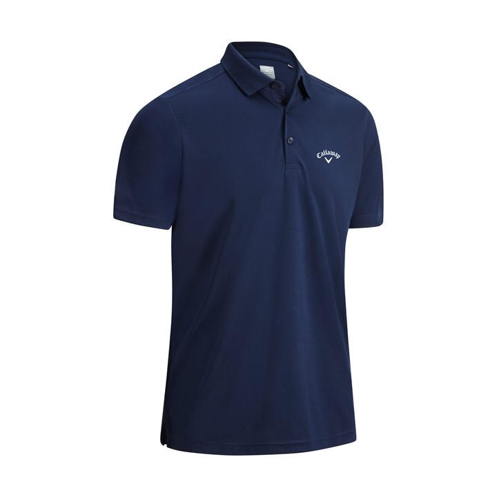 Callaway Men' Blue Golf Tournat Short-Sleeve Performance Polo Shirt in Size S, Sports Direct