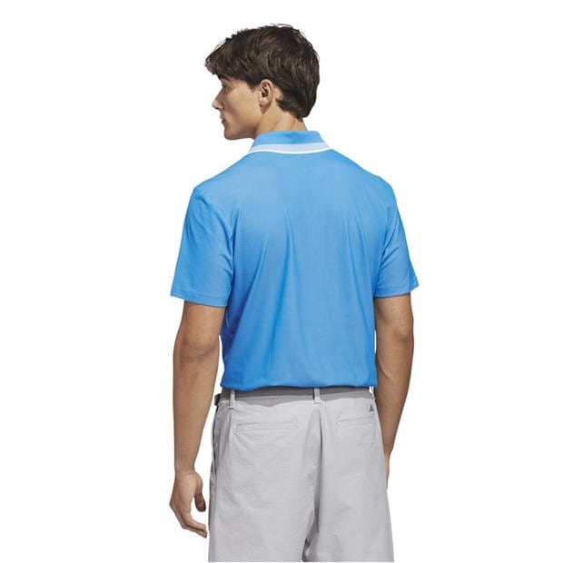 Lucid Ray Blue - adidas - Men's Short Sleeve Performance Polo Shirt
