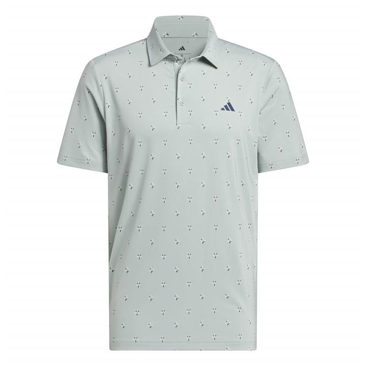 Adidas Men' Green Short Sleeve Performance Polo Shirt in Size S, Sports Direct