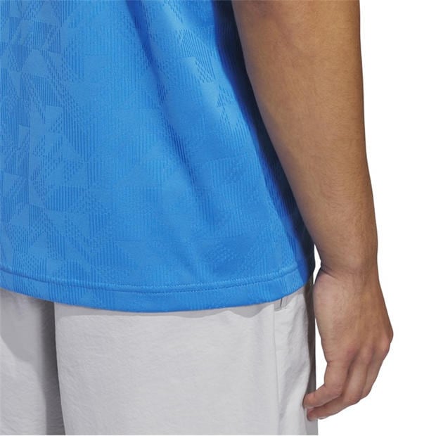 Lucid Ray Blue - adidas - Men's Short Sleeve Performance Polo Shirt