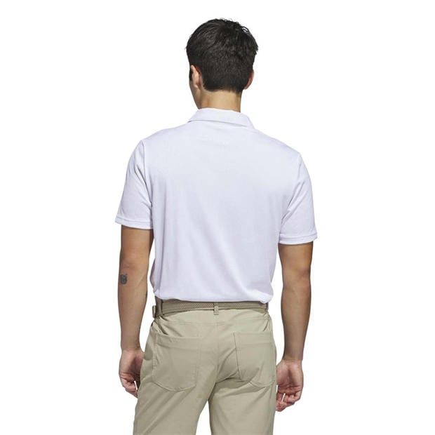 White - adidas - Men's Short Sleeve Performance Polo Shirt