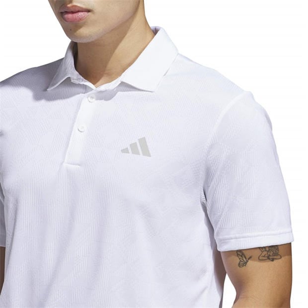 White - adidas - Men's Short Sleeve Performance Polo Shirt