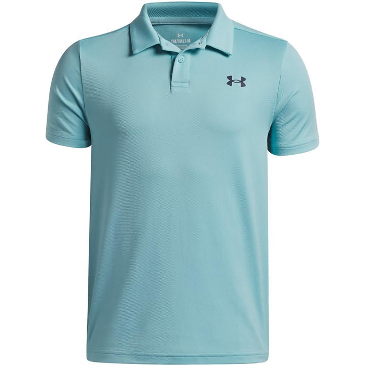Under Armour Boys Blue Kids' Short Sleeve Performance Polo Shirt in Size 7 - 8 Years, Sports Direct
