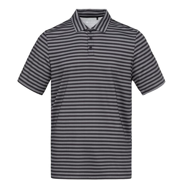 Slazenger Men's Black Stripe Polo Shirt