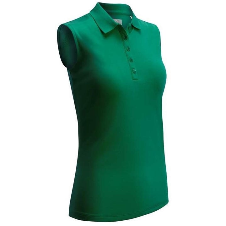 Callaway Women's Green Swing Tech Short-Sleeve Performance Polo Shirt in Size 18, Sports Direct