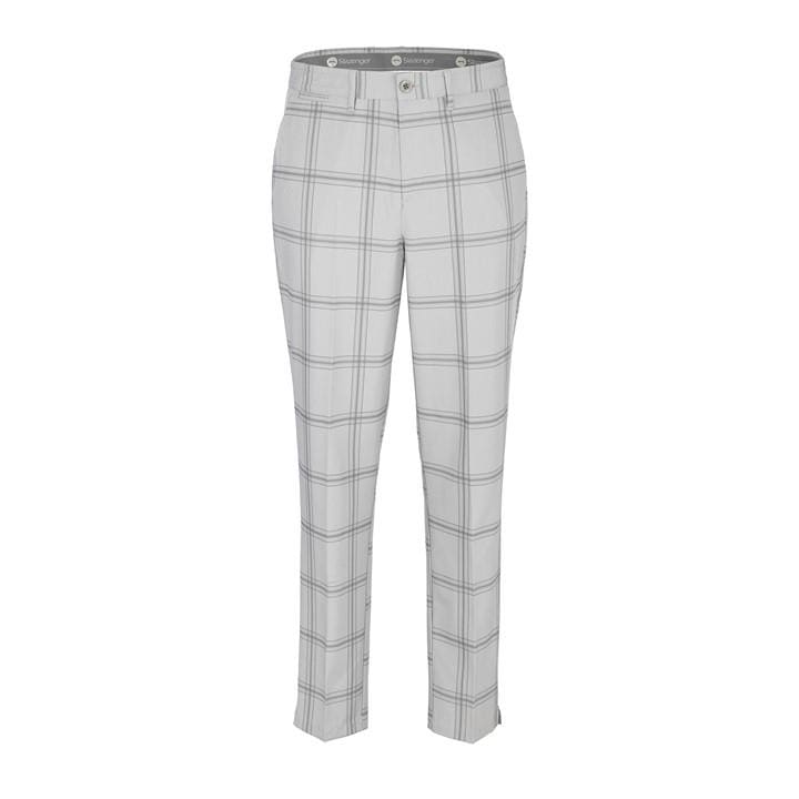 Slazenger Men's Grey Check Golf Trousers in Size 32 S, Sports Direct
