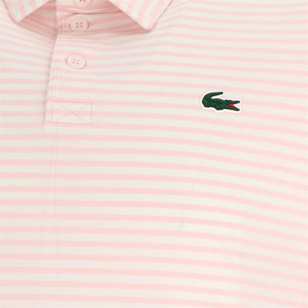 Flam/Wht - Lacoste - Men's Short-Sleeve Performance Polo Shirt