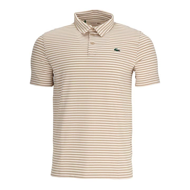 Lacoste Men's Orange Short-Sleeve Performance Polo Shirt in Size M, Sports Direct