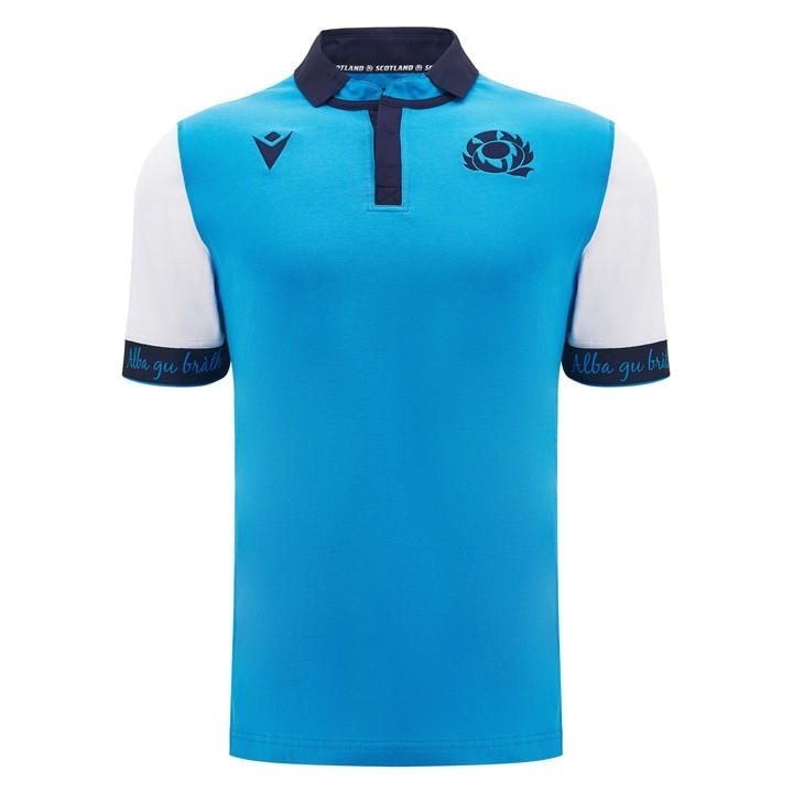 Scotland  Men'   Rugby Away Cotton Shirt 2024 , Football by Macron in Size S, Sports Direct