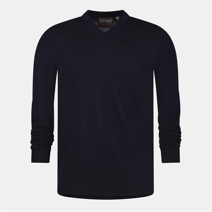 Lyle And Scott Men' Blue Tonal Eagle Pullover Jumper in Size S, Sports Direct