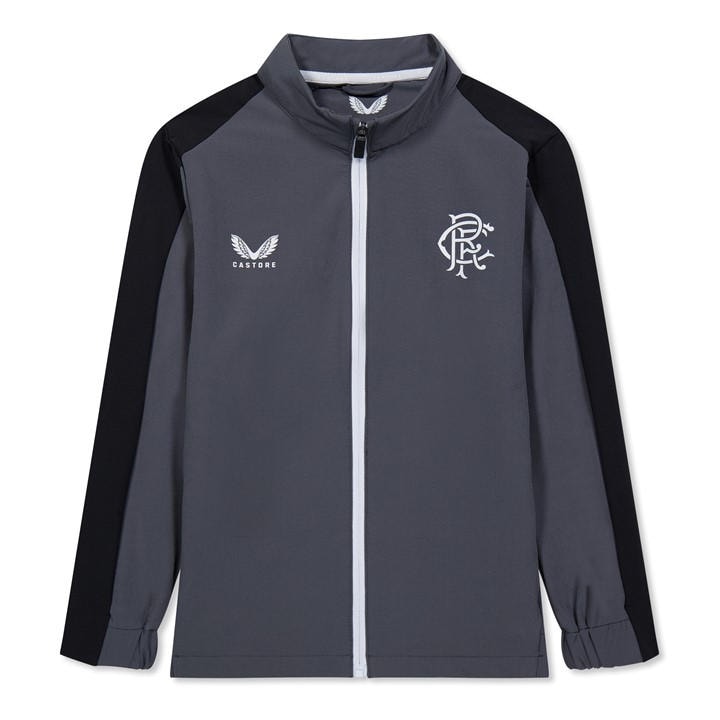 Rangers   Kids  '  Waterproof Licensed Rain Anorak, Football by Castore in Size 13 - 14 Years, Sports Direct