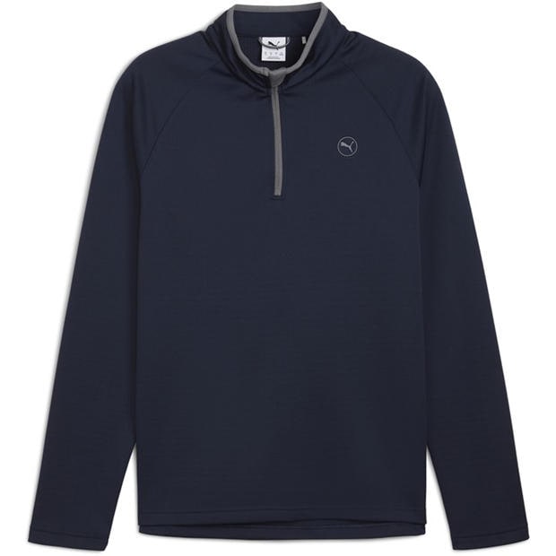 Deep Navy - Puma - Men's Waffle Fleece Pullover Jumper