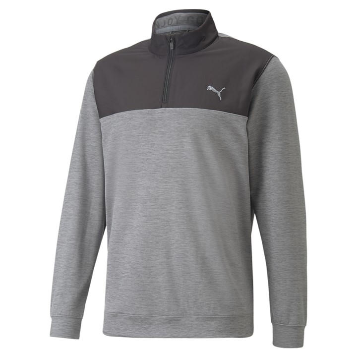Puma Men' Black Cloudspun Zip Pullover in Size S, Sports Direct
