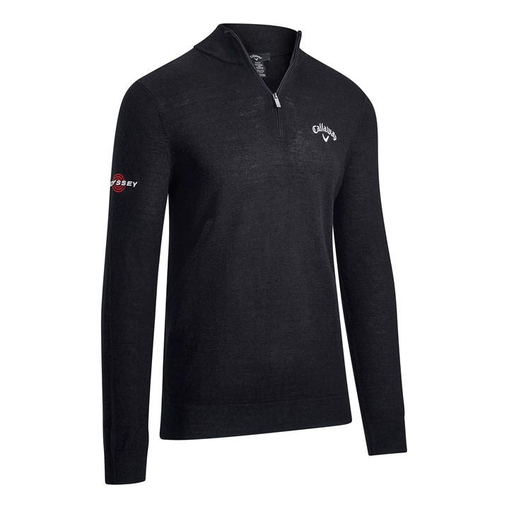 Callaway Men's Black Zip Sweater in Size XL, Sports Direct