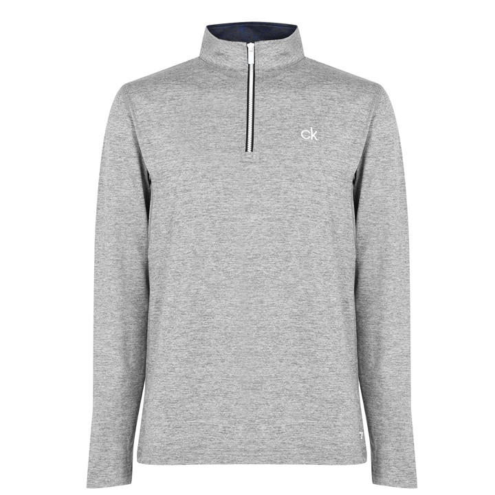 Calvin Klein Golf Men's Grey Ck Golf Albany Half Zip Pullover in Size M, Sports Direct