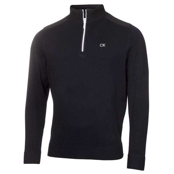 Calvin Klein Golf Men's Blue Half Zip Jumper in Size M, Sports Direct