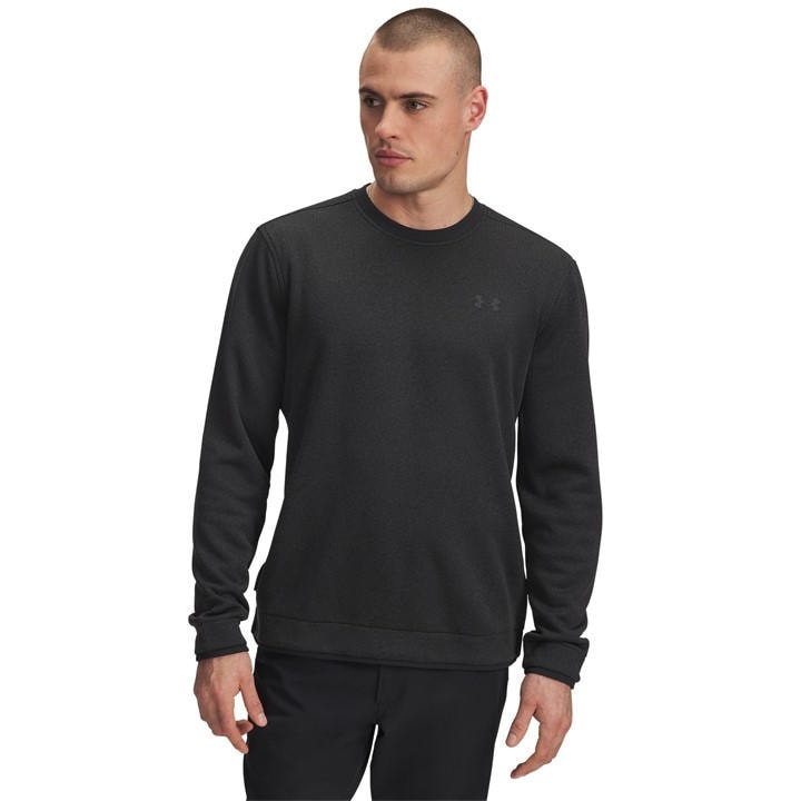 Under Armour Men's Black Fleece Crew Neck Jumper in Size M, Sports Direct