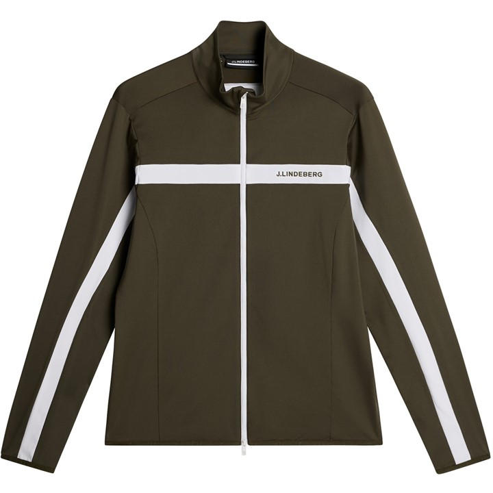 J Lindeberg Golf Men's Green Jarvis Mid Layer Pullover in Size L, Sports Direct