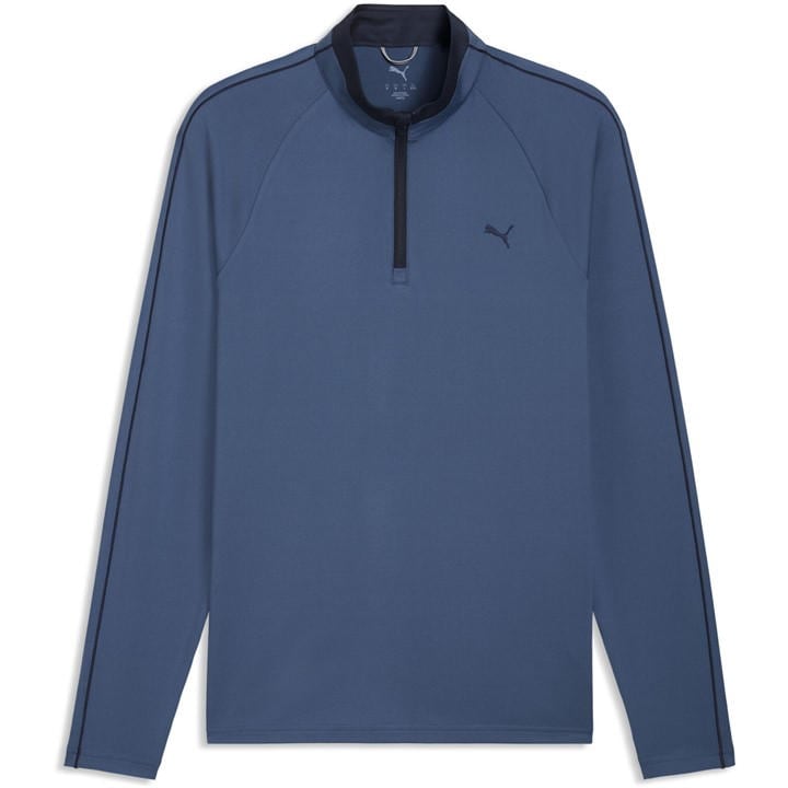 Puma Men's Blue Pure 3.0 Quarter Zip Pullover in Size M, Sports Direct