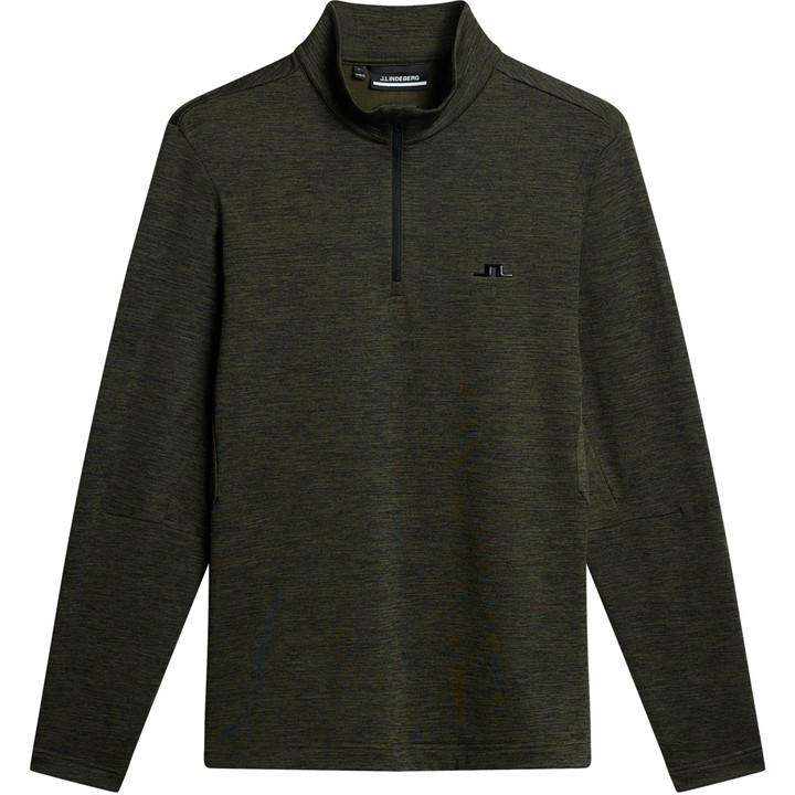 J Lindeberg Golf Men's Black Destry Quarter Zip Pullover in Size XL, Sports Direct