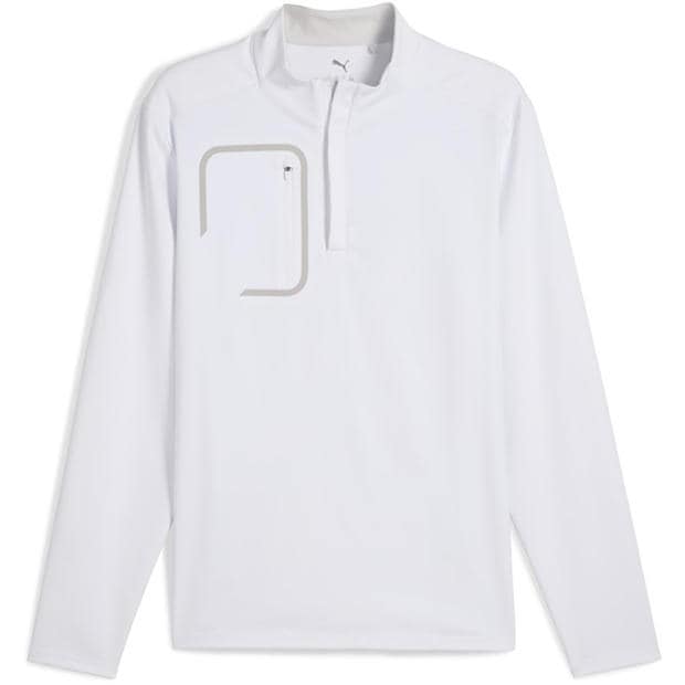 White Glow - Puma - Puma Cloudspun Tech 1/4 Zip Jumper Mens