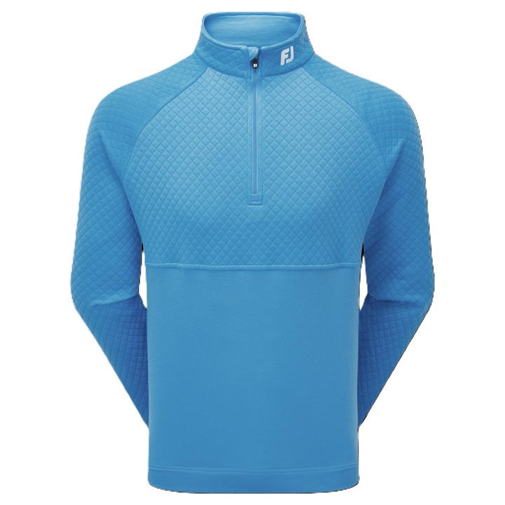 Footjoy Men's Blue Jacquard Thermal Pullover Jumper in Size XL, Sports Direct