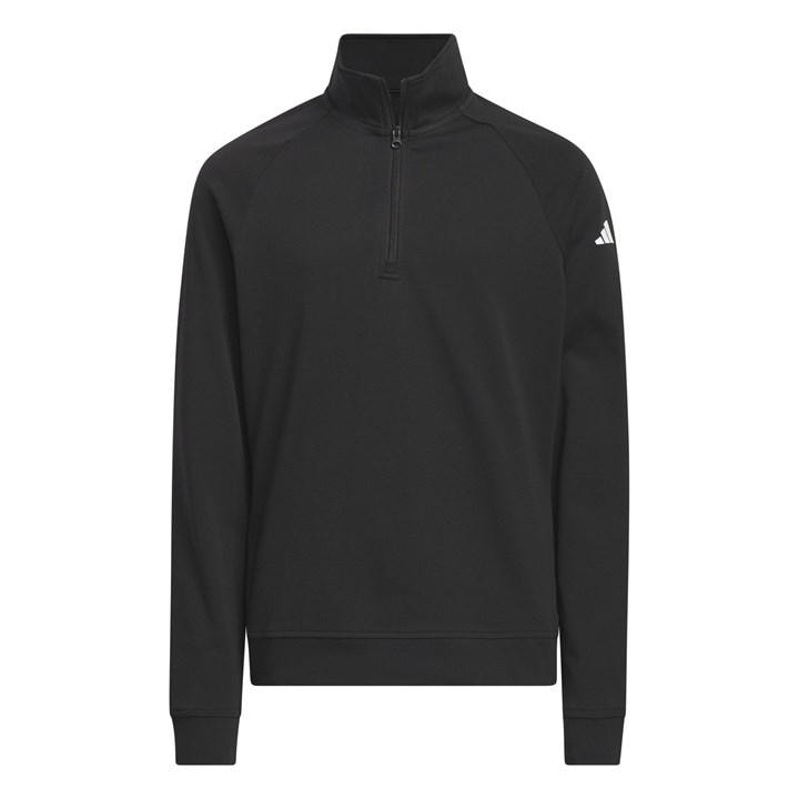 Adidas Boys Black 1/4 Zip Layer Pullover  in Size 13 - 14 Years, Sports Direct