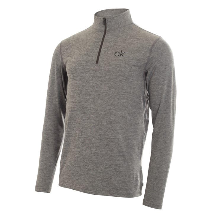 Calvin Klein Golf Men's Silver Ck Newport Zip Top in Size M, Sports Direct