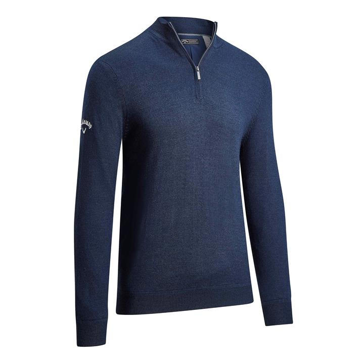 Callaway Men's Blue Lined Zip Sweatshirt in Size XL, Sports Direct