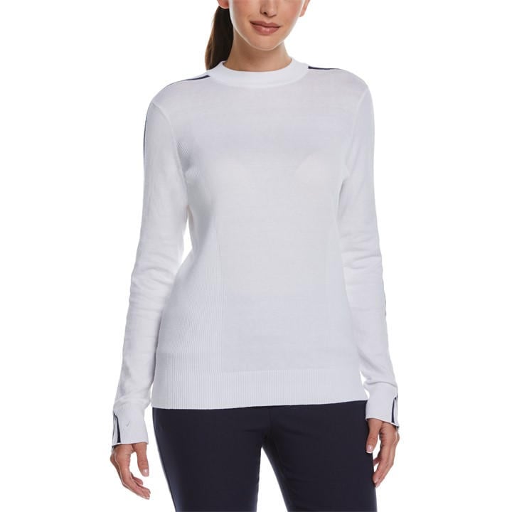 Callaway Women's White Crew Neck Jumper in Size 12, Sports Direct
