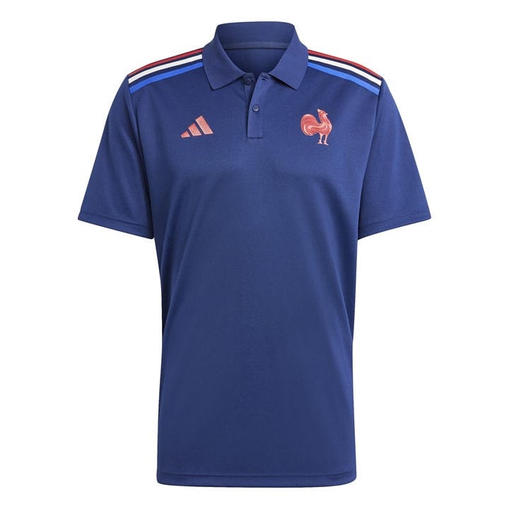 France  Men's   Rugby Home Polo Shirt 2024 , Football by adidas in Size XL, Sports Direct