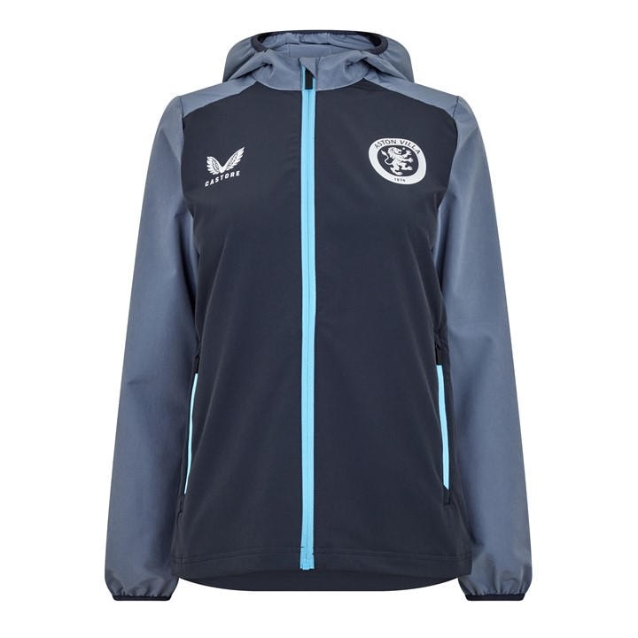 Aston Villa  Women's   Licensed Rain Anorak Jacket, Football by Castore in Size 12, Sports Direct