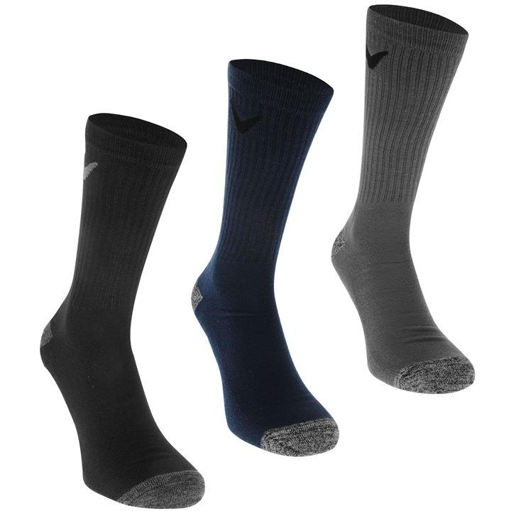 Callaway Men's  Opti Dri 3 Pack Golf Socks in Size 12+, Sports Direct
