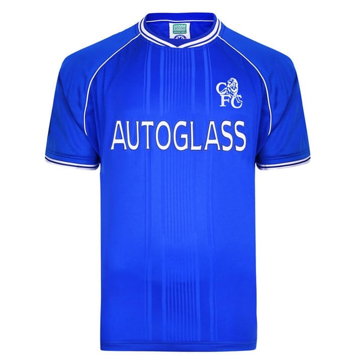 Chelsea  Men'   Home Shirt 2000/01, Football by Score Draw in Size S, Sports Direct