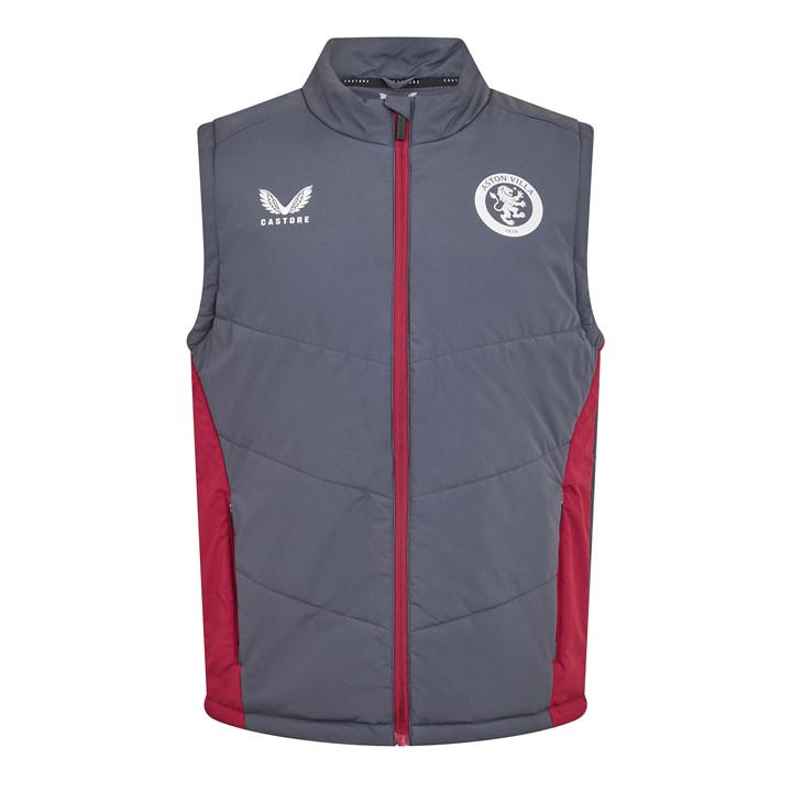 Aston Villa  Men's   Licensed Manager Football Jacket, Football by Castore in Size M, Sports Direct