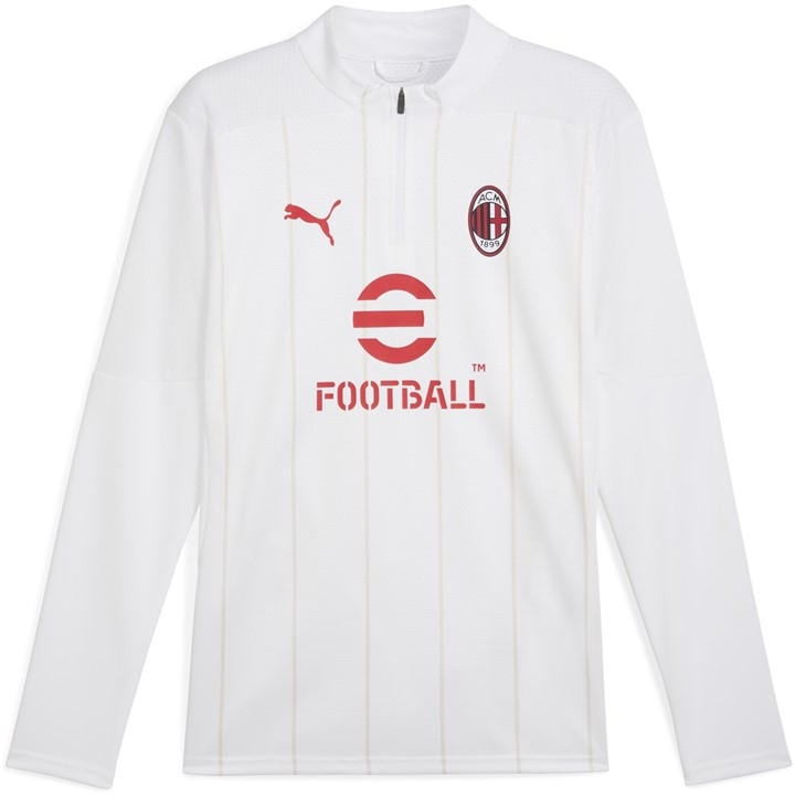 Ac Milan  Men's   Prematch Quarter Zip Top , Football by Puma in Size XL, Sports Direct