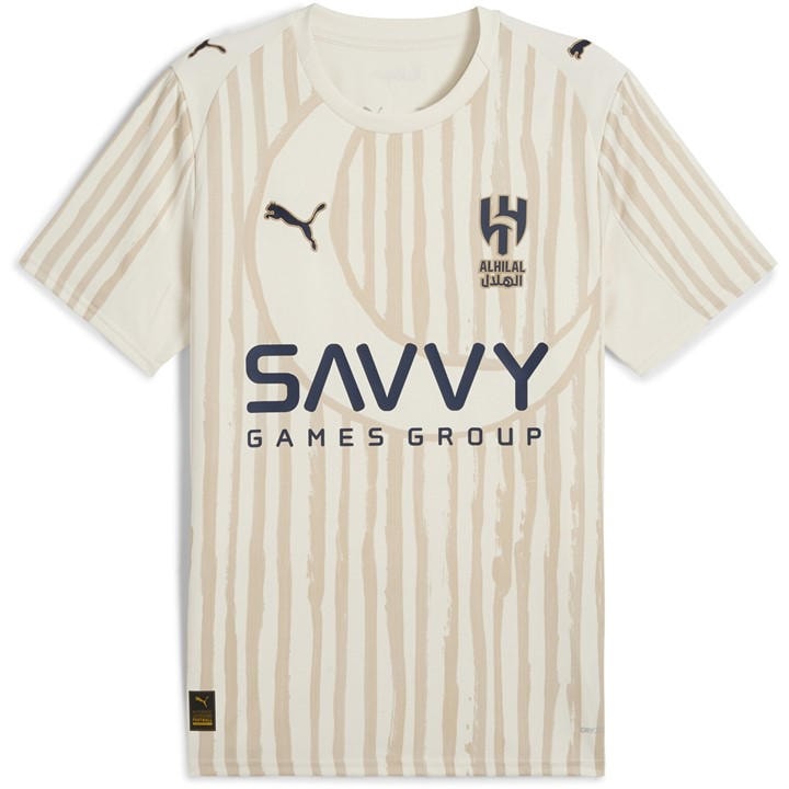Puma Men's Beige X Kidssuper Al Hilal Goalkeeper Shirt 2025 2026  in Size 2XL, Sports Direct