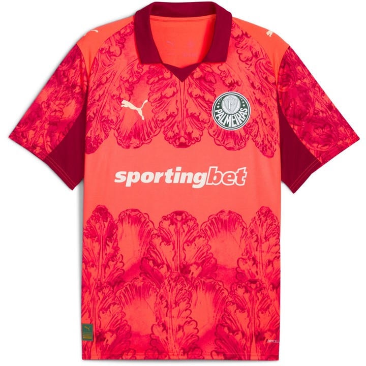 Puma Men's Red X Kidssuper Palmeiras Goalkeeper Shirt 2025 2026  in Size M, Sports Direct