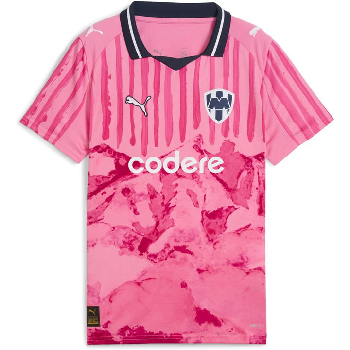 Puma Boys Pink X Kidssuper Monterry Goalkeeper Shirt 2025 2026  in Size 11 - 12 Years, Sports Direct