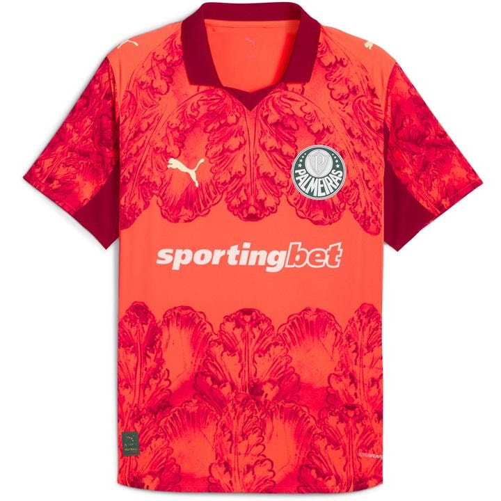Puma Men's Red X Kidssuper Palmeiras Authentic Goalkeeper Shirt 2025 2026  in Size M, Sports Direct