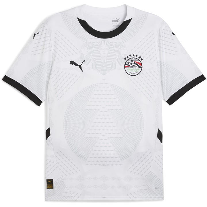 Puma Men's White Egypt Away Shirt 2025  in Size 2XL, Sports Direct