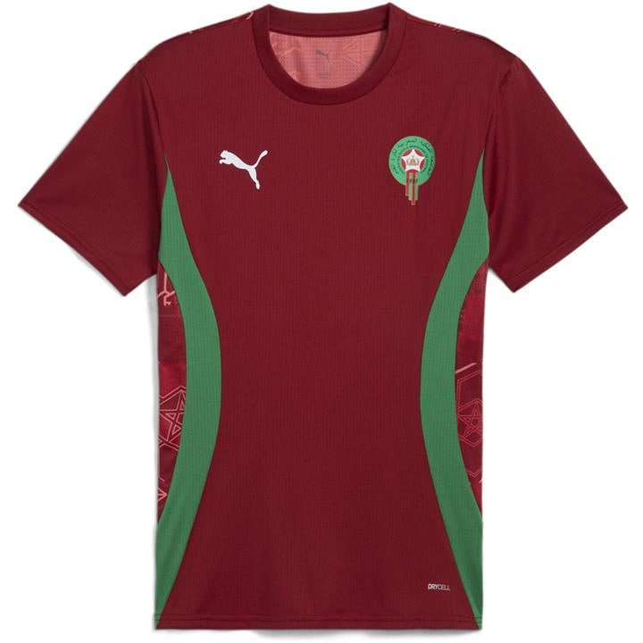 Morocco  Men's   Pre Match Shirt 2025 , Football by Puma in Size 2XL, Sports Direct