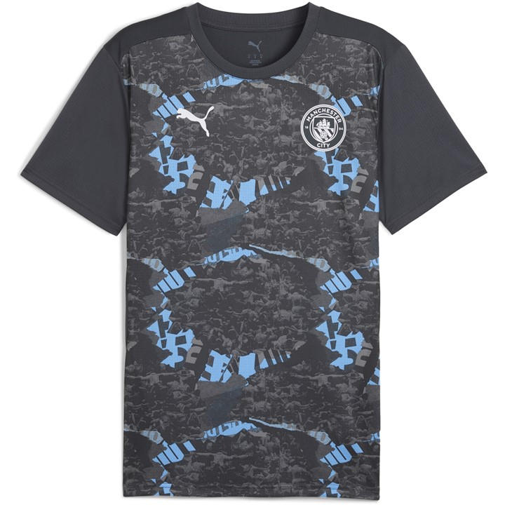 Manchester City  Men's   Pre Match Shirt 24/25 , Football by Puma in Size 2XL, Sports Direct