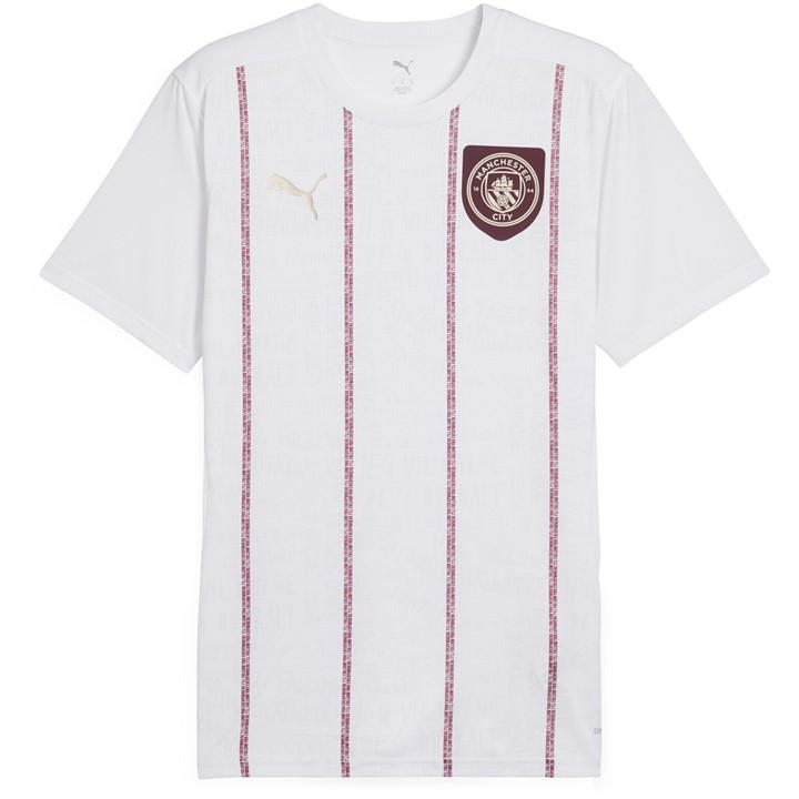 Manchester City  Men's   Pre Match Short Sleeve Shirt , Football by Puma in Size 3XL, Sports Direct