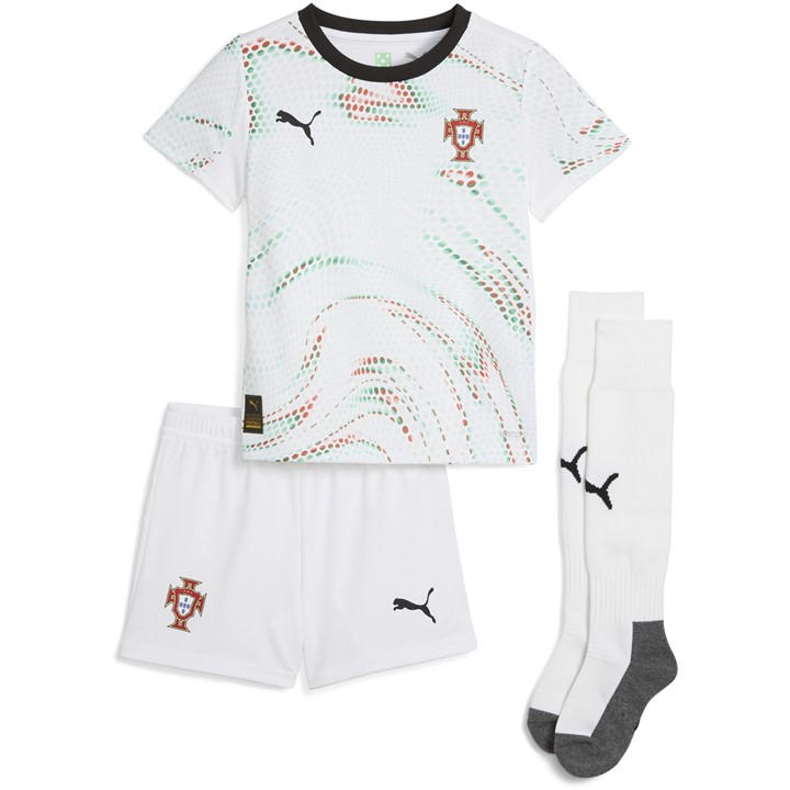 Portugal  Boys   Away Minikit 2025 , Football by Puma in Size 2 - 3 Years, Sports Direct