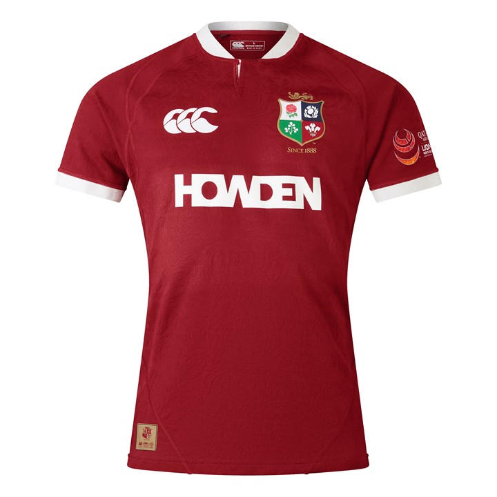 Canterbury Men's Red British & Irish Lions 2025 Authentic Shirt in Size 4XL, Sports Direct