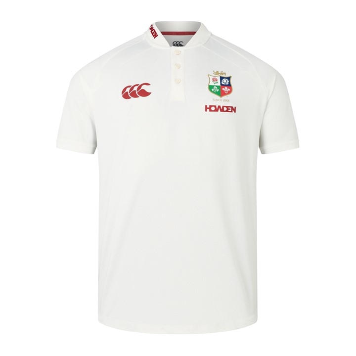 Canterbury Men' White British And Irish Lions Polo Shirt 2025  in Size S, Sports Direct