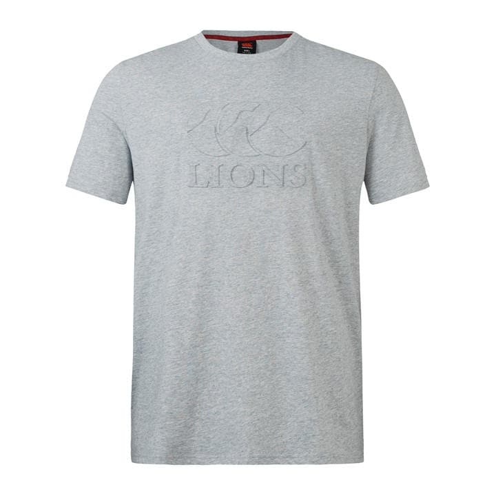 Canterbury Men' Grey British And Irish Lions Monut T-Shirt 2024  in Size S, Sports Direct